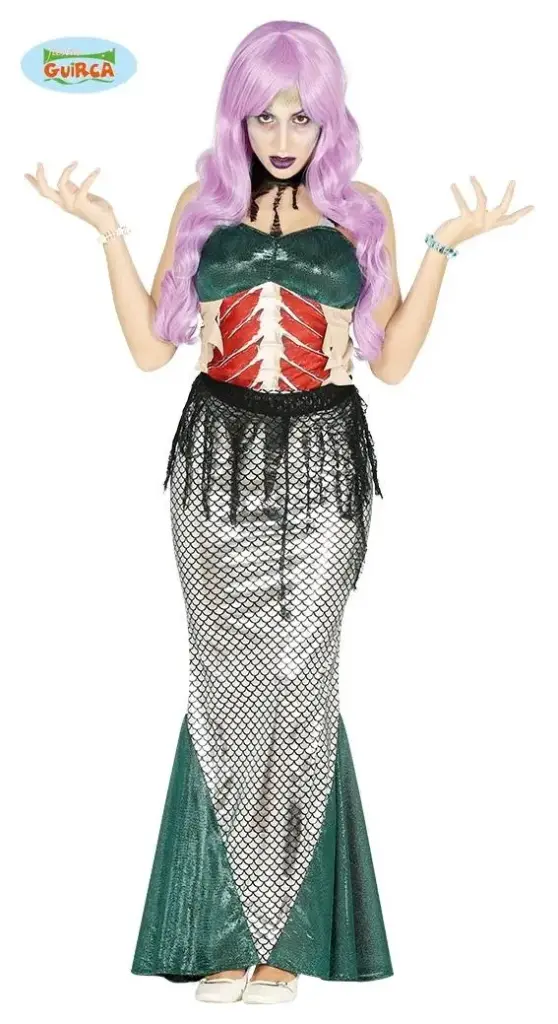 DEGUISEMENT SIRENE ZOMBIE TAILLE L