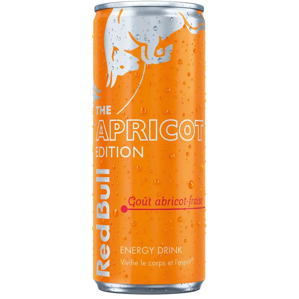 REDBULL ABRICOT ET FRAISE