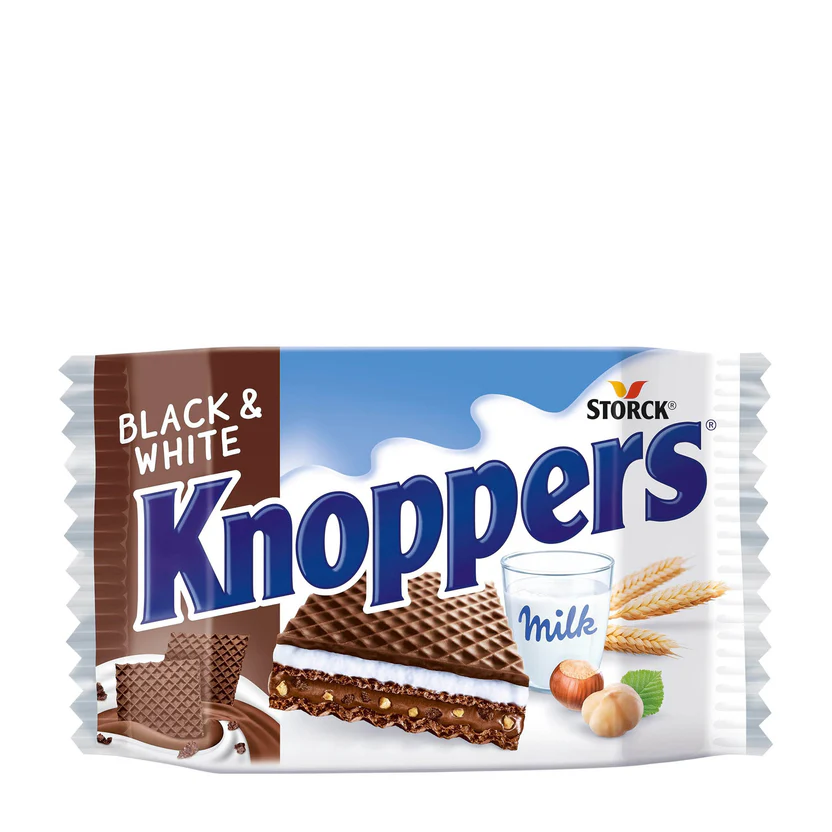 KNOPPERS BLACK AND WHITE