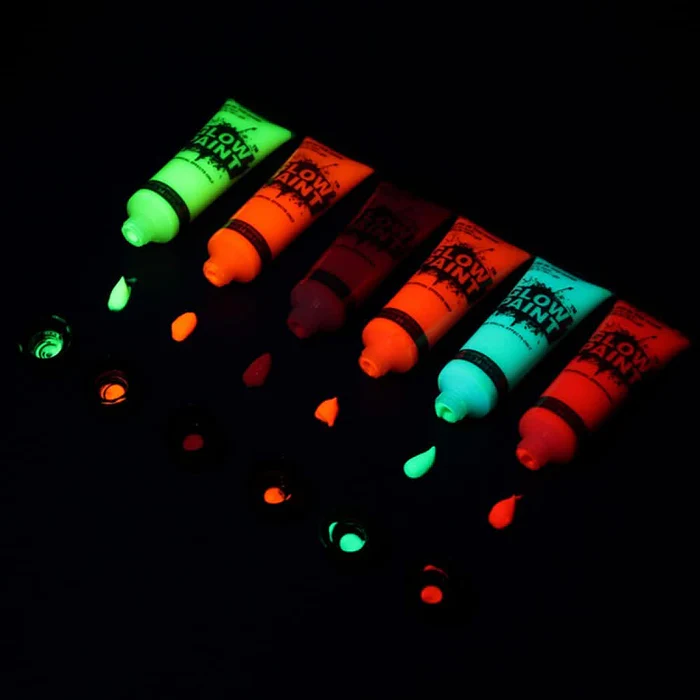 TUBES GLOW IN THE DARK 6 COLORS