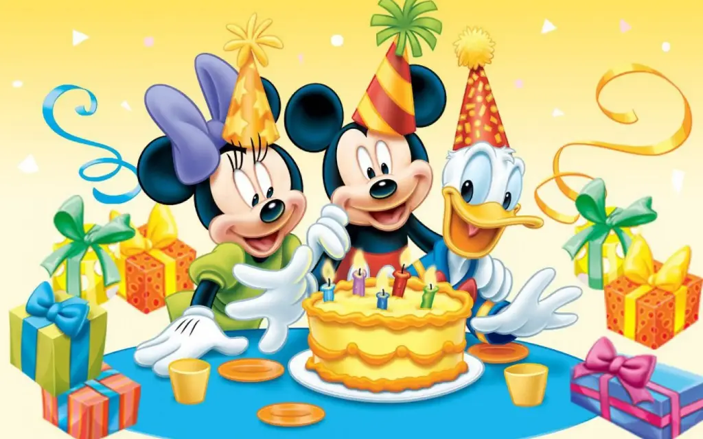 91 BIRTHDAY SET MICKEY MOUSE