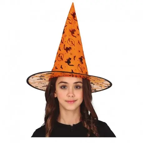 CHAPEAU SORCIERE ORANGE