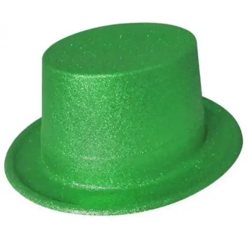 CHAPEAU PAILLETTE VERT