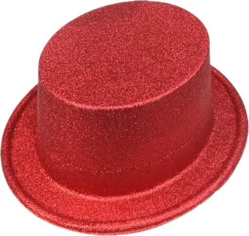 CHAPEAU PAILLETTE ROUGE