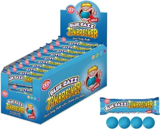 JAWBREAKER BLUE RAZZ 4 BALLS