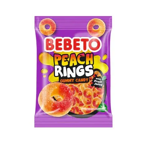 BEBETO PEACH RINGS 80g