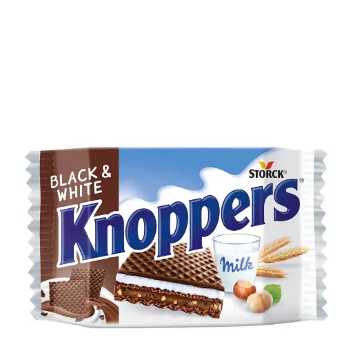 KNOPPERS BLACK AND WHITE