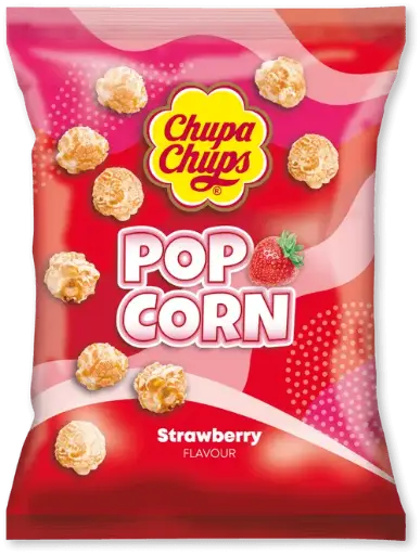 CHUPA CHUPS POPCORN STRAWBERRY 30g